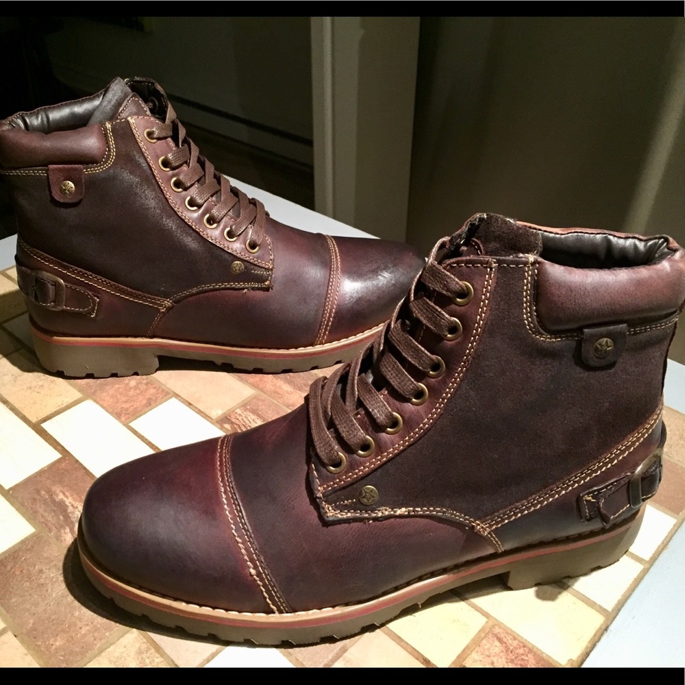 Terra Nostra unisex leather boots (M size 8, W 9)